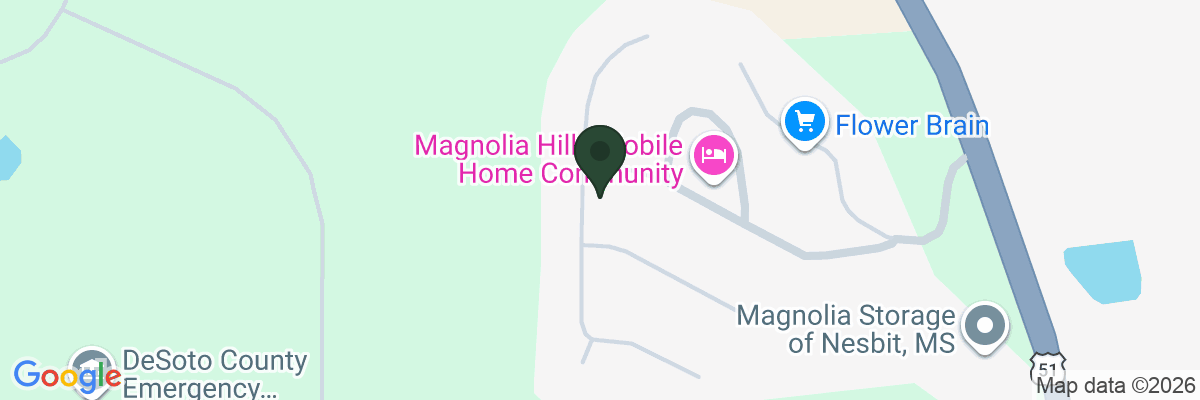 Map showing facility locations