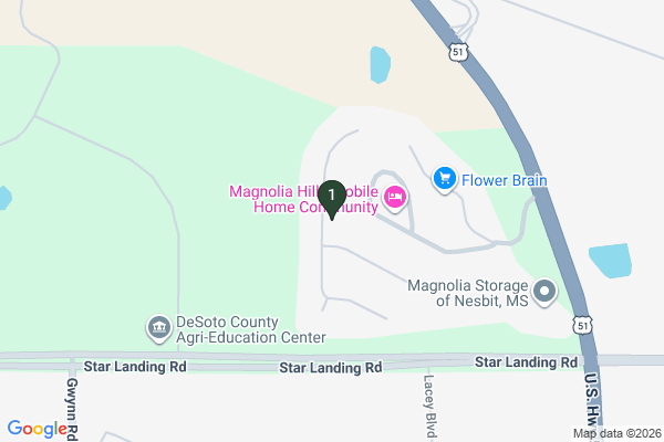 Map showing facility locations